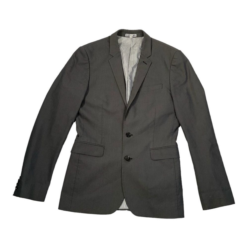 Express Women’s Size 36R Black Skinny Fit Two Button Sport Coat Blazer Jacket